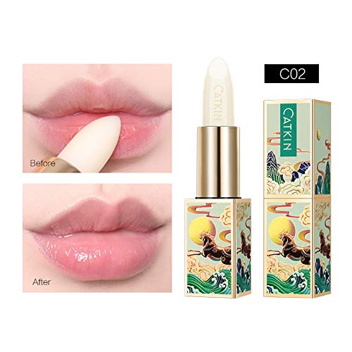 [Australia] - CATKIN Lip Balm Moisturizer Repair Lip skin Pink Transparent (C02 Colourless) C02 Colourless 