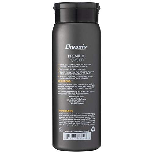 [Australia] - Chassis Premium Ice Max Talc-Free Body Powder for Men | All-New w/ Max Cooling Sensation 