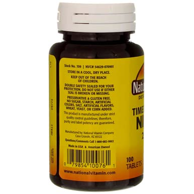 [Australia] - Nature's Blend Niacin Timed Release 250 mg 250 mg 100 Tabs 