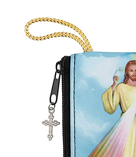 [Australia] - Needzo Divine Mercy of Jesus Christ Rosary Bag, 3 1/2 Inch 