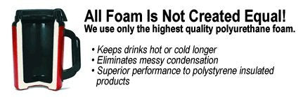 [Australia] - 34 Oz Thermoserv Foam Insulated Coffee Mug- Red 