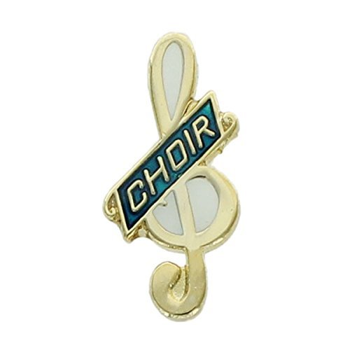 [Australia] - 5/8 Inch Music Choir Clef Lapel Pin - Package of 12, Poly Bagged 