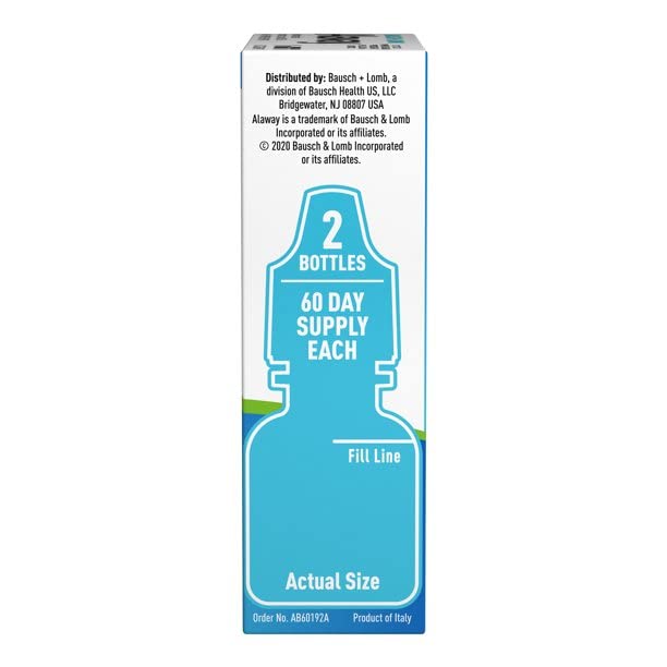 [Australia] - Allergy Eye Itch Relief Eye Drops by Alaway, Antihistamine, 10 mL (Pack of 2) , Packaging may vary 0.34 Fl Oz (Pack of 2) 