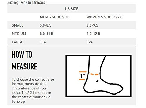 [Australia] - Shock Doctor Ultra Knit Ankle Brace W/Figure 6 Strap & Stays Large 