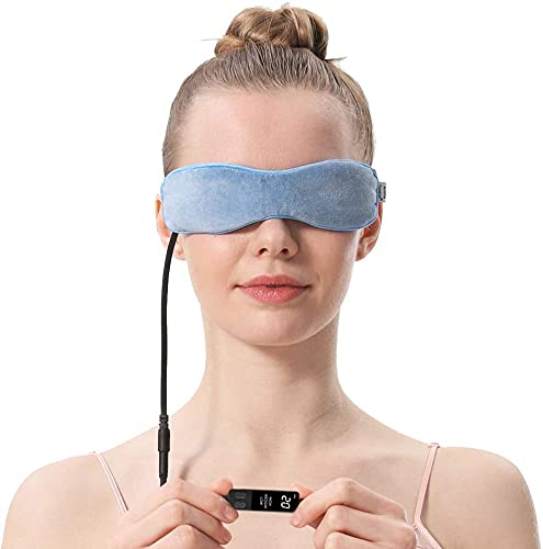 [Australia] - Aroma Season Heated Eye Mask, For Stye Blepharitis Moist Treatment with Flaxseed, Warm Therapy to Unclog glands, Relieve Dry Eye Syndrome, Chalazion, Stye, MGD and Blepharitis (Blue) 