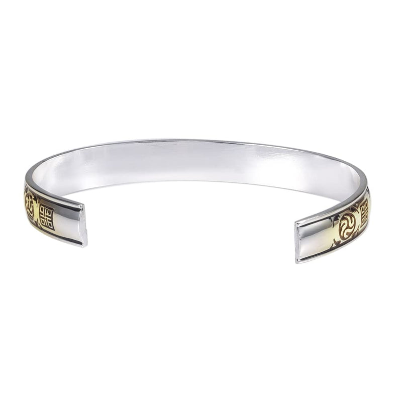 [Australia] - EnerMagiX Copper Magnetic Bracelet for Men Women Bracelet, Soild Copper Cuff Bangles with 6 Strong Magnets, Adjustable Size Magnetic Bracelets (Silver) 