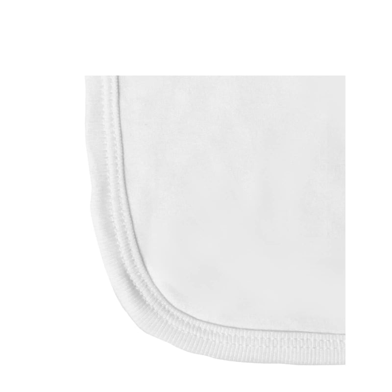 [Australia] - Baby Premium Cotton Bibs, Dribble Bibs, British Made for Boys or Girls, 3 Pack White 3 Count (Pack of 1) 