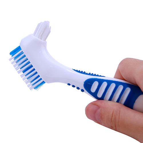 [Australia] - XLKJ 3 Pcs Denture Toothbrush,Denture Cleaner Toothbrush,False Teeth Brushes for Denture Care with Multi-Layered Bristles 