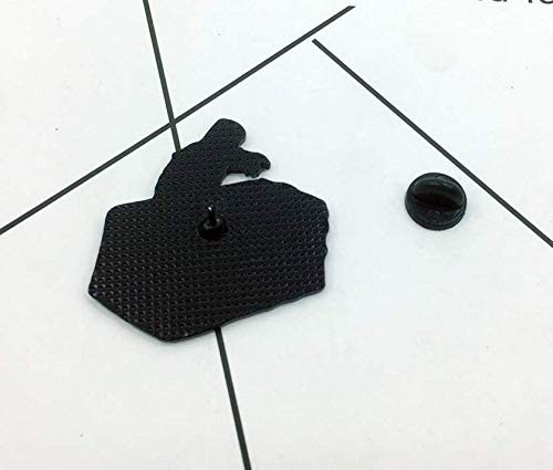 [Australia] - NA Black Knight Disc Jockey Enamel Pin Tis But A Scratch Badge Brooch 