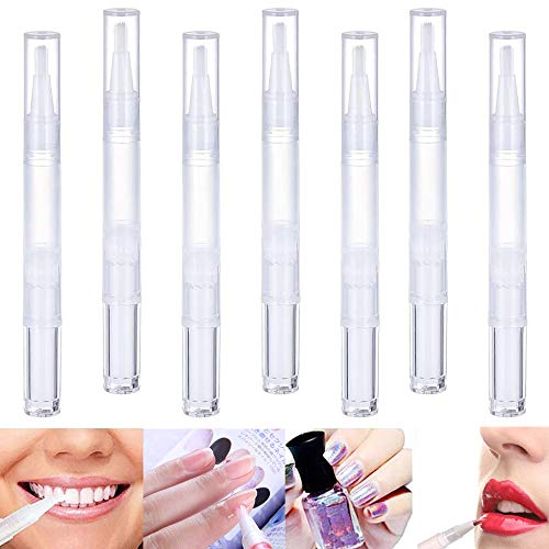 [Australia] - 20Pcs Transparent Twist Pens,3ml Nail Twist Pens Empty Transparent Nail Oil Pen with Brush Empty Cuticle Oil Pen Cosmetic Container Pen for Lip Gloss Eyelash Growth Liquid 
