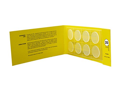 [Australia] - BEST NIPPLE CHAFING SOLUTION for Long Distance Runners, Clear Adhesives That Are Discreet & Painless, Guaranteed To Go The Distance on Training & Race Day, Nip Guard Remedy - 20 Pairs by NipStrips 