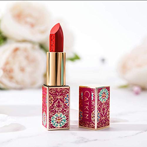 [Australia] - CATKIN Rouge Matte Lipstick, Waterproof Long Lasting Satin Moisturizing Smooth Soft 0.13 Ounce-Chinese Style-CR127 CR127 