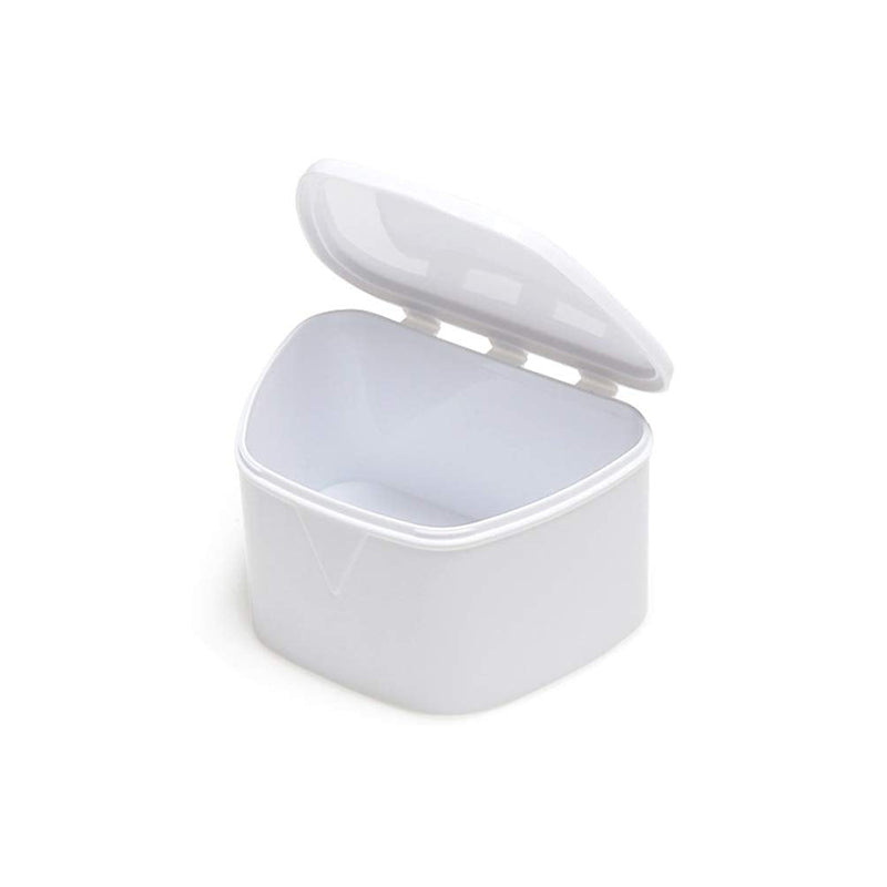 [Australia] - Milisten Plastic Denture Box Easy Carrying Denture Holder Non-Toxic False Teeth Storage Box Portable Denture Box for Trip Travel Home 