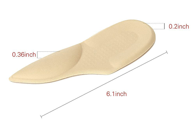 [Australia] - Arch Support Plantar Fasciitis Insoles for Women & Men,Adhesive Foot Arch Inserts for Flat Feet,Heel Support Cushion for Feet Pain and Relieve Pressure -3 Pairs 3 Pair (Pack of 1) 