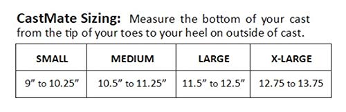 [Australia] - CastMate Cast Foot Toe Protective Cover MADE USA Machine Washable (Navy, X-Large) 