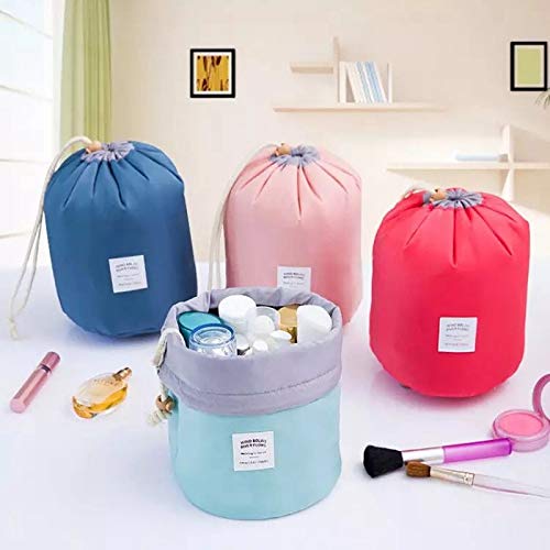 [Australia] - INVODA Cosmetic Bag 4 Pieces Barrel Shaped Travel Makeup Bags Large Capacity Soft Waterproof Portable Drawstring Cosmetic Bag Multifunctional Bucket Toiletry Bag Group 4PCS 