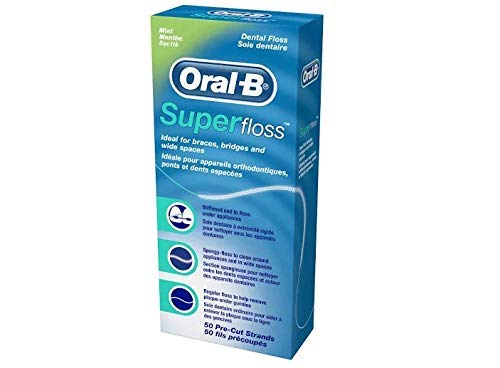 [Australia] - Oral-B 50 Pieces Pre-Cut Super Floss - Pack of 3 
