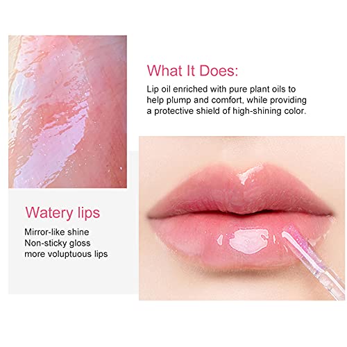 [Australia] - Moisturizing Lipgloss Set 8 Pack Lip Comfort Oil Petansy Transparent Lip Gloss Kit 