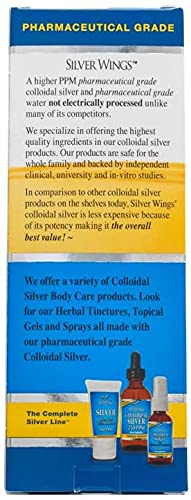 [Australia] - Natural Path Silver Wings Colloidal Silver 250ppm Enhanced Immune Support Supplement - 4 Fl. Oz. 