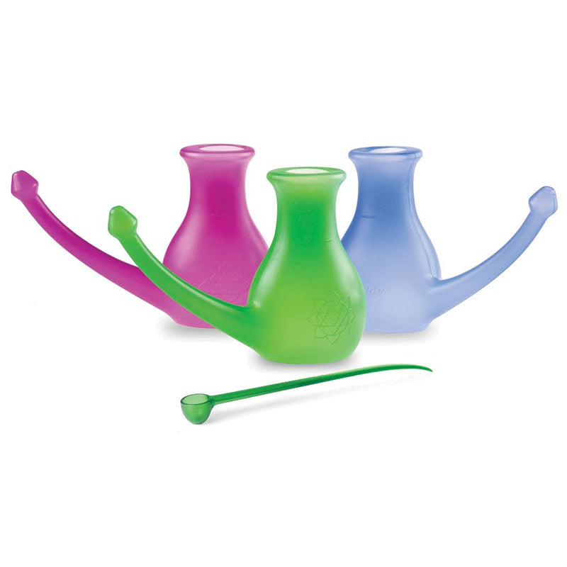 [Australia] - Yoga-Mad Nosebuddy | The Ultimate Neti Pot | 0.5L Volume | Measuring Spoon Included | Lightweight and Durable PP Material | 3 Colours Available Blue 