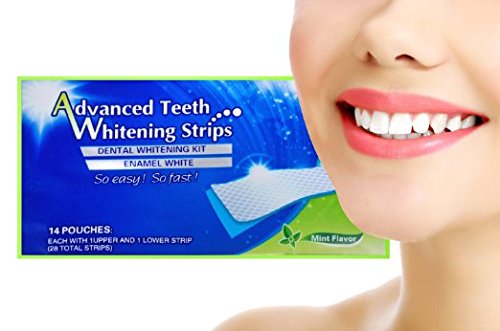 [Australia] - KAV PLUS 28 Professional Advanced Teeth WHITENING Strips Home Tooth Bleaching White Strips... 