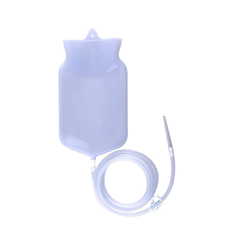 [Australia] - Enema Bag Kit for Colon Cleansing, 2 Quart Open Top Enema Bag with Silicone Hose - Reusable Home Coffee Water Colon Cleansing Enema Kit 