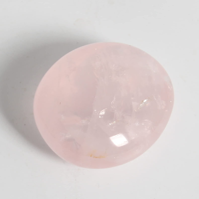[Australia] - Orientrea Rose Quartz Palm Stone-2 Pcs Rose Quartz Pocket Energy Stone, Smooth Healing Crystal Worry Stone (Rose Quartz) 