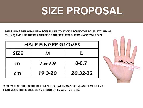 [Australia] - Fingerless Driving Gloves PU Faux Leather Outdoor Sport Half Finger Glove for Men Women Teens Fingerless Medium 
