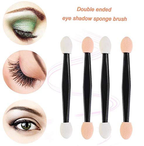 [Australia] - Luxxii (20 Pack) Eyeshadow Applicator Brush Sponge Tipped Makeup Tool Dual Sides Eyeshadow Applicator Brush Comestic for Lady Women Beauty 