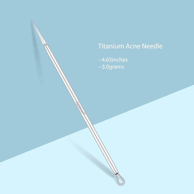 [Australia] - ZIZZON Titanium Lancet Needle Acne Blackhead Remover Pimple Extractor Popper Tool 