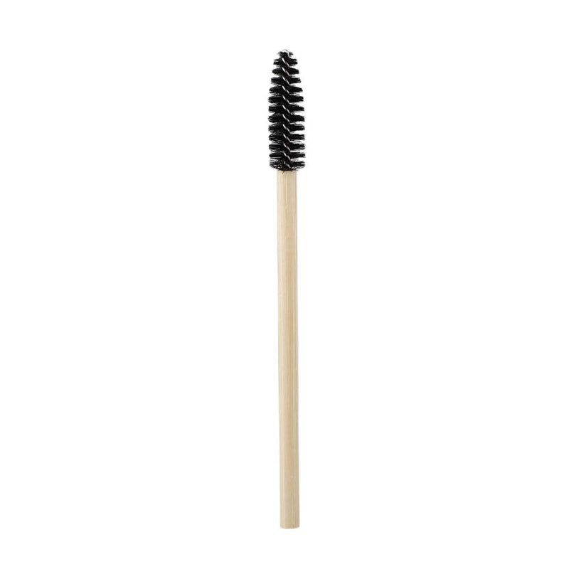 [Australia] - JFBUCF 100pcs Bamboo Handle Eyelash Brush,Makeup Brush Eyelash Extension Wands Disposable Eyebrow Brush Mascara Applicator Makeup Tool 