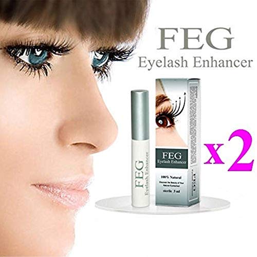 [Australia] - FEG Eyelash Enhancer Eye Lash Rapid Growth Serum Liquid 100% Original 3ml (2 Pack) 2 Pack 