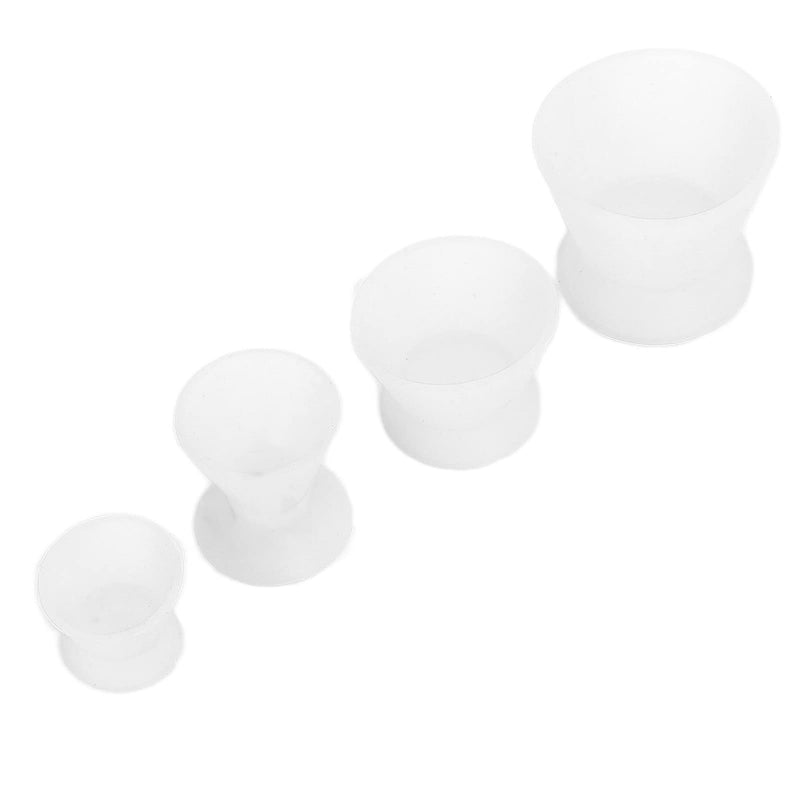 [Australia] - 4pcs Dental Laboratory Mixing Cup, Silicone Dental Materials Mixing Bowl Set, Silicone rubber Dental self-curing mixing cup 