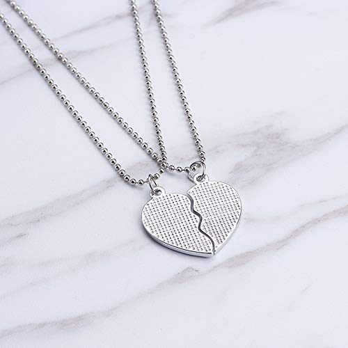 [Australia] - Best Friend Friendship BFF Necklaces, Heart-Broken 2 Piece Friendship Best Friends Daughter Christmas Birthday Gifts for Teen Girls Granddaughter 