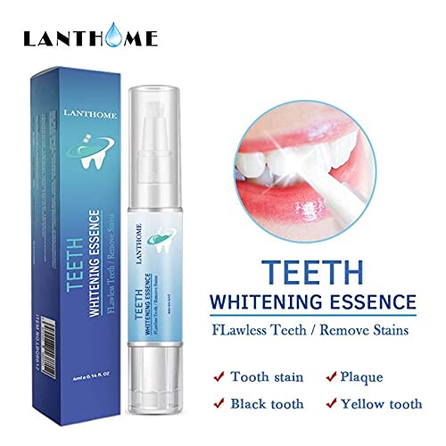 [Australia] - Allure Teeth Whitening Gel Pen - Non Peroxide, Safe for Enamel, White Bright Smile removes Stains - 4ml, 19g 