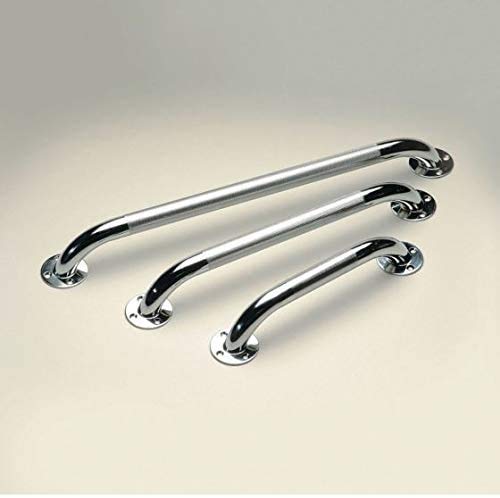 [Australia] - Homecraft Chrome-Plated Steel Grab Bar, Safety Rail and Mobility Aid for Bathroom for Elderly, Disabled and Handicapped Users, Indoor and Outdoor Attachment, 24 " 