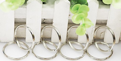 [Australia] - Key Ring/Key Chain, Split Round Metal Silver Keyring for Home/Car/Outdoor/Arts/Lanyards/CraftsKeys Organization (100 Pack 1.25 inches) 100 Pack 1.25" 