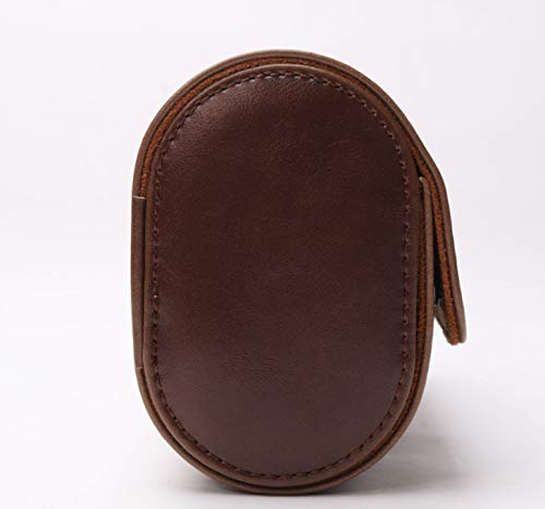 [Australia] - ZHZM Watch Travel Storage Case-Watch Roll Travel Case for Men and Women- 3 Watch Storage and Organizer-Secure Storage with Innovative Removable Pillows & Solid Dividers for Home Storage, Travel and Display ( Dark Brown) 