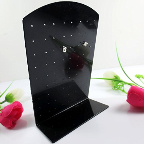 [Australia] - Bleiou 72 Holes Earrings Ear Studs Jewelry Show Plastic Display Rack Stand Organizer Holder Showcase Box 6pcs 