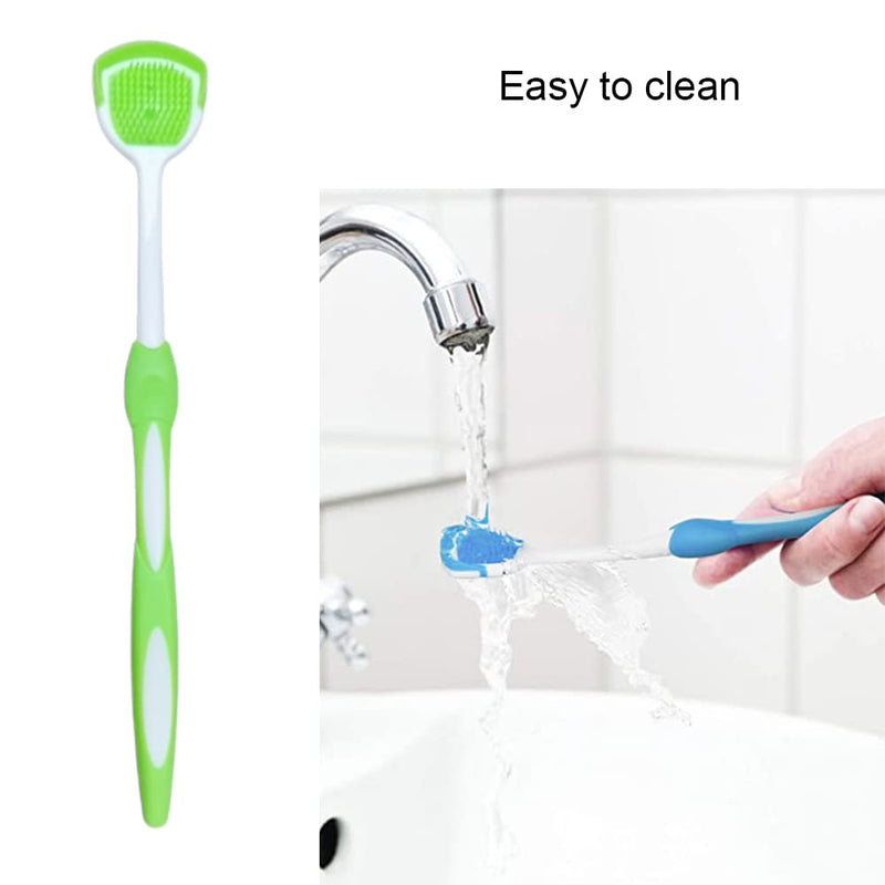 [Australia] - 2 Pcs Tongue Scrapers Portable Tongue Brushes Non Slip Tongue Cleaners for Fresh Breath Dental Eliminate Bad Breath 