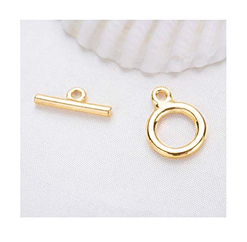 [Australia] - 14K Gold Plated Dainty Paperclip Link Chain Necklace for Women Girls Long Chain Statement Choker 16.0 Inches OT Button 