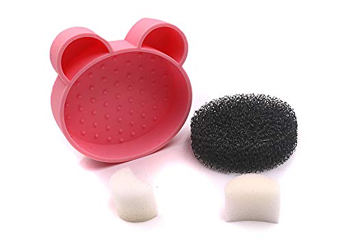 [Australia] - 2-Pack Color Removal Sponge, 2 in 1 Dry Makeup Brush Quick Cleaner Sponge - Brush Cleaning Pad Mat - Portable for Travel (Purple+Mint Green) Purple+Mint Green 