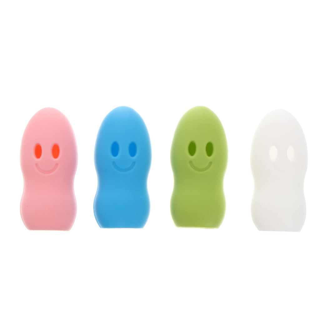 [Australia] - Milisten 4pcs Cartoon Toothbrush Head Cover Cute Silicone Hygienic Head Cap Case for Camping Outdoor Travel 