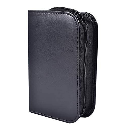 [Australia] - Hooshion PU Leather Glucose Meter Storage Bag, Travel Case Organizer Pouch for Blood Glucose Meter and Accessories, Diabetic Supplies Travel Case 