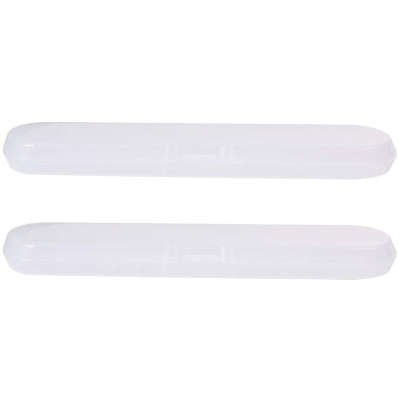[Australia] - EXCEART 2Pcs Thermometer Case Plastic Digital Thermometer Storage Box Thermometer Containers for Baby Adult 14.5x3x1.5cm (Transparent Color) 