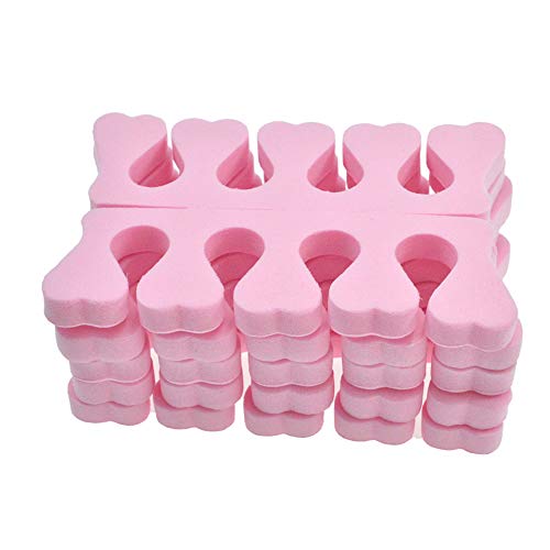 [Australia] - GBSTORE 20pcs Soft Sponge Foam Repair Finger Separation Tool Nail Art Tools Foam Sponge Toe Splitter Finger Separator,Pink 