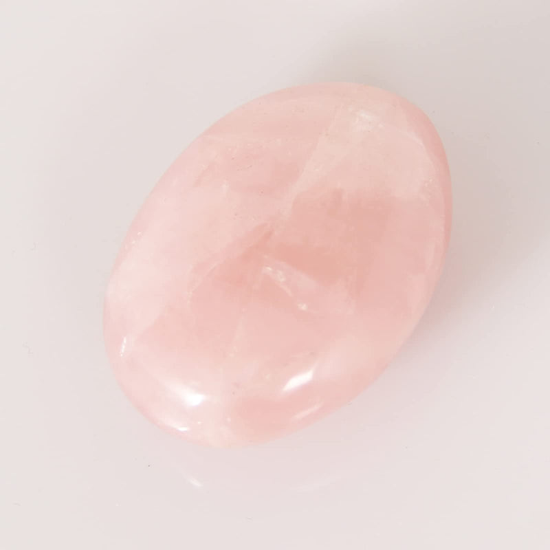 [Australia] - Orientrea Rose Quartz Palm Stone-4 Pcs Rose Quartz Palm Stone Pocket Energy Stone, Smooth Rose Quartz Healing Crystal and Worry Stones (Rose Quartz) 