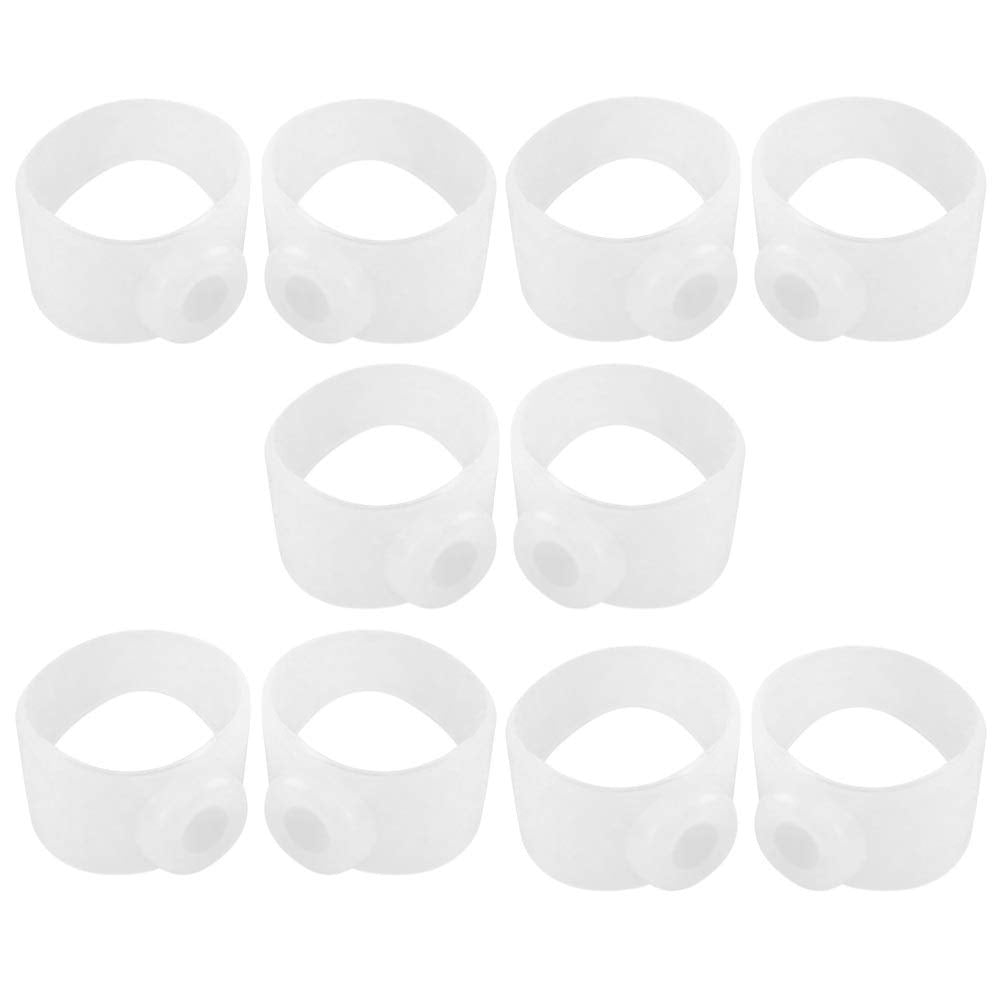 [Australia] - Milisten 5 Pair of Effectively Slimming Soft Silicone Toes Acupressure Rings with Magnets for Weight Loss Metabolism Increase Stimulation and Curbing Appetite 