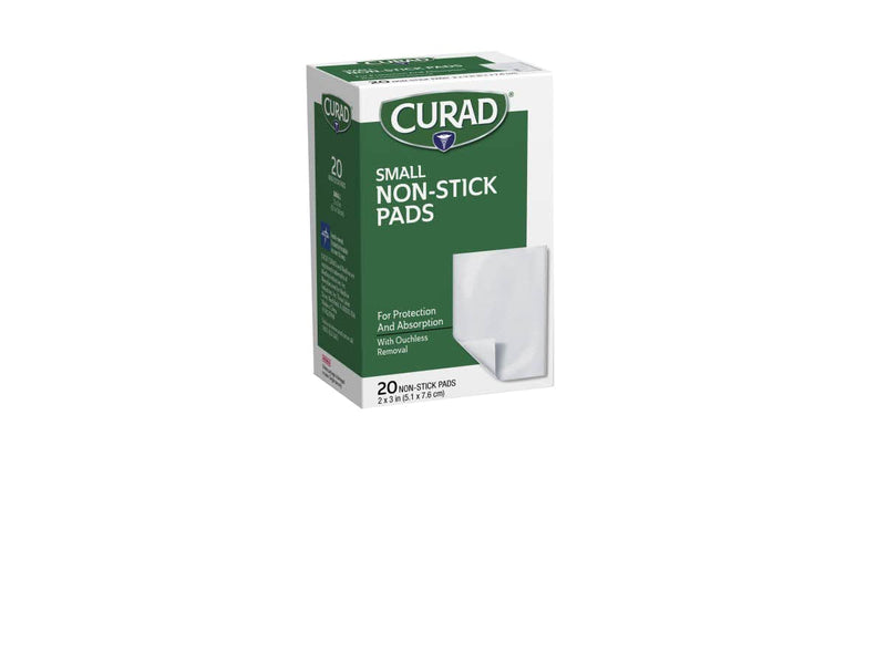 [Australia] - Curad Non-Stick Pads, 2 X 3 Inch(5.1 x 7.6 cm), 20 Count 