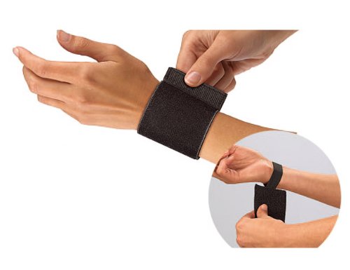 [Australia] - Mueller Wrist Support W/Loop (961) Black 1 Count (Pack of 1) 